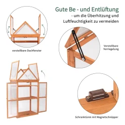 MCombo 3 Etage Gewächenhaus Pflanzschrank Treibhaus Höheverstellbar Holz 0800 -Garten- & Gewächshäuser Geschäft 61275394a84304c9fed53010f6631cf0