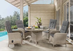 Destiny Palma Luna Sitzgruppe Natur Meliert Garnitur Gartenmöbelset Polyrattan