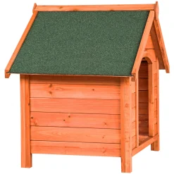 Tectake Hundehütte Bailey 72x65x83cm - Braun -Garten- & Gewächshäuser Geschäft 614b12038bcc80eec98ba2873e369a1a
