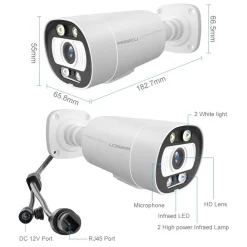 Tinosec Outdoor 8Mp 4K IP Kamera Sicherheit IP Überwachungskamera Gesichtserkennung Poe Kamera -Garten- & Gewächshäuser Geschäft 614d773c73d57d78da2fd471b43a5f4b