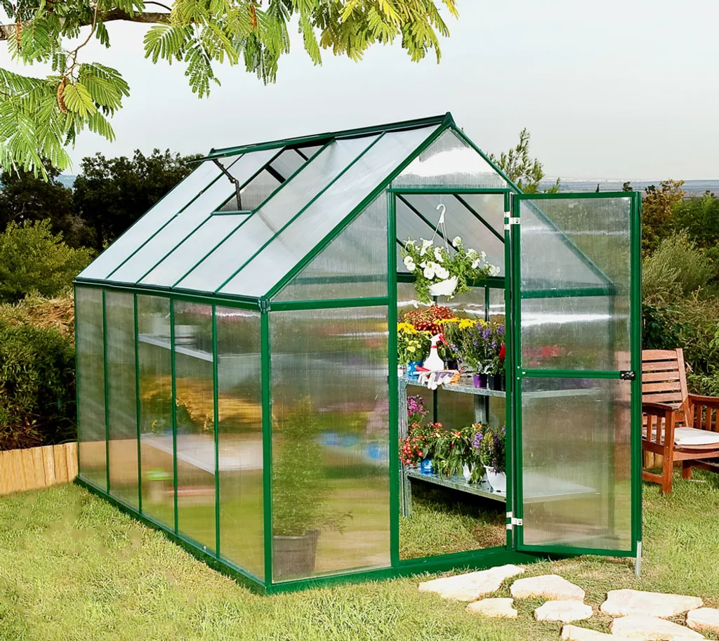 PALRAM-Mythos 6x10 Gewächshaus-grün/transparent-7172 14 PALRAM-Mythos 6x10 Gewächshaus-grün/transparent-7172 – Bild 14