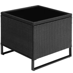 Tectake Rattanlounge Ostuni - Schwarz -Garten- & Gewächshäuser Geschäft 616248e2c119083ec659a6b0b5866d4a