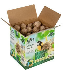 Dehner Natura Wildvogelfutter, Meisenknödel, Bio-Netz, Im Karton, 100 Stück (10 Kg)