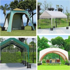 YisibaihTao 4pcs Gewichtsbeutel Zelt Sandsack,Industriequalität Hochleistungs DoppelgenähTe Sand Tasche,Trampolin Wiegetasche,Fotografie Balance Sandsack,Gewichtstasche -Garten- & Gewächshäuser Geschäft 6174dc1de50d707e435a5837f24f2659