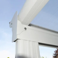 HOME DELUXE - Terrassenüberdachung 618 X 303 X 226 / 278 Cm Weiß Terrassendach Überdachung Carport -Garten- & Gewächshäuser Geschäft 618d9659b286e88d32dba108cc4deaad