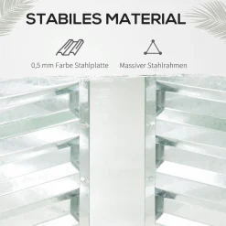 Outsunny Foliengewächshaus Frühbeet Mit Tür Zum Aufrollen Gewächshaus Treibhaus Tomatenhaus 127 X 95 X 92 Cm Grün -Garten- & Gewächshäuser Geschäft 619df13dcd0fee97dd21a73c821065c3