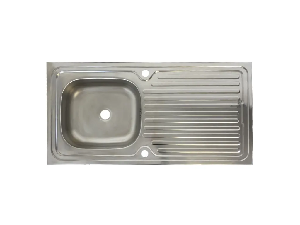 Keton Edelstahl Aufsatzspüle 100x50cm Küchenspüle Spüle Reversible+Abtropffläche 2 Keton Edelstahl Aufsatzspüle 100x50cm Küchenspüle Spüle Reversible+Abtropffläche – Bild 2