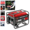 Stromerzeuger 4-Takt Benzin Stromgenerator 2200W Dauerleistung Strom Aggregat Hecht Notstromaggregat 15l Tank 2x230V 1x12V Anschluss