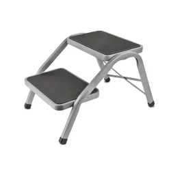 Haba Doppeltrittstufe | 634x381x380mm | Gummiert | 4kg | Bis 150 Kg | Grau