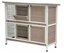 Nanook Hasenstall Cookie 122 X 101 X 50 Cm Mocca Weiß - Mit Softclose Dach