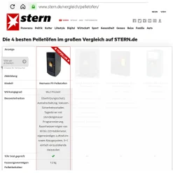 Nemaxx P9 Pelletofen Pelletkamin Pelletkaminofen 9 KW Kaminofen Heizofen Pellet Ofen Kamin Pelletheizung Heizung Heizgerät Kaminheizung Pellets - Weiß - WiFi-Ready -Garten- & Gewächshäuser Geschäft 62ed62b2cd639e3b8bbf073ec8f11daf
