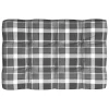 VidaXL Palettensofa-Kissen Grau Karomuster 120x80x10 Cm