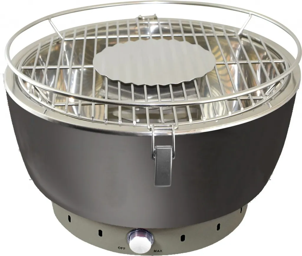 Rauchfreier Grill Airbroil Junior Activa Grillküche Ø 35cm Grau 2 Rauchfreier Grill Airbroil Junior Activa Grillküche Ø 35cm Grau – Bild 2