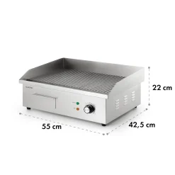 Klarstein Grillmeile 3000R Pro Gusseisen Grillplatte Elektrisch, Grillfläche: 54,5 X 35 Cm (geriffelt), Stufenlos 50-300 °C, 3000 Watt, Profi Elektrogrill Mit Spritzschutz, Edelstahl 17 Klarstein Grillmeile 3000R Pro Gusseisen Grillplatte Elektrisch, Grillfläche: 54,5 X 35 Cm (geriffelt), Stufenlos 50-300 °C, 3000 Watt, Profi Elektrogrill Mit Spritzschutz, Edelstahl -Garten- & Gewächshäuser Geschäft 6375f692d79414c0011c0cd5ea28e616
