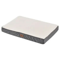 Juskys Hundebett Milow Orthopädisch - 112x81 Cm - Hundekissen Flauschig & Formstabil - Bezug Abnehmbar & Waschbar – Hundesofa Für Große Hunde - Beige