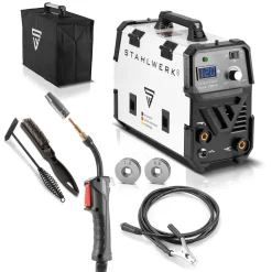 STAHLWERK FLUX 120M Fülldraht Schweißgerät Synergisch 0,6 0,8 0,9 1,0 Mm No Gas