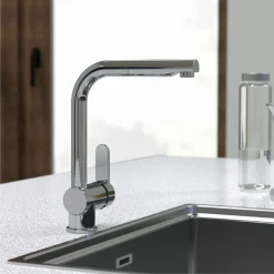 Schütte SCHÜTTE Küchenarmatur LONDON, Niederdruck Armatur Küche, Wasserhahn Küche Ausziehbar, Mischbatterie Küche Chrom -Garten- & Gewächshäuser Geschäft 64643cecf149f64dbd96bb9a36877981