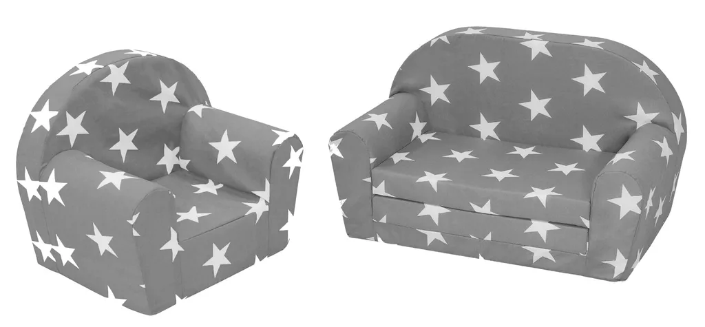 Dynamic24 Kinder Sofa + Sessel Set Sofagarnitur Kindercouch Ausziehbar Kinderzimmer Möbel 1 Dynamic24 Kinder Sofa + Sessel Set Sofagarnitur Kindercouch Ausziehbar Kinderzimmer Möbel