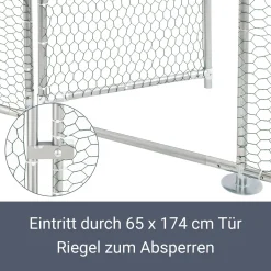 Juskys Freilaufgehege 2x2x2m – Hühnerstall Aus Metall Begehbar Mit 4 M² Lauffläche, Tür & Riegel – Freigehege Für Hühner, Kleintiere & Pflanzen 19 Juskys Freilaufgehege 2x2x2m – Hühnerstall Aus Metall Begehbar Mit 4 M² Lauffläche, Tür & Riegel – Freigehege Für Hühner, Kleintiere & Pflanzen -Garten- & Gewächshäuser Geschäft 648f1ac744c09945d505bd0526a8d425