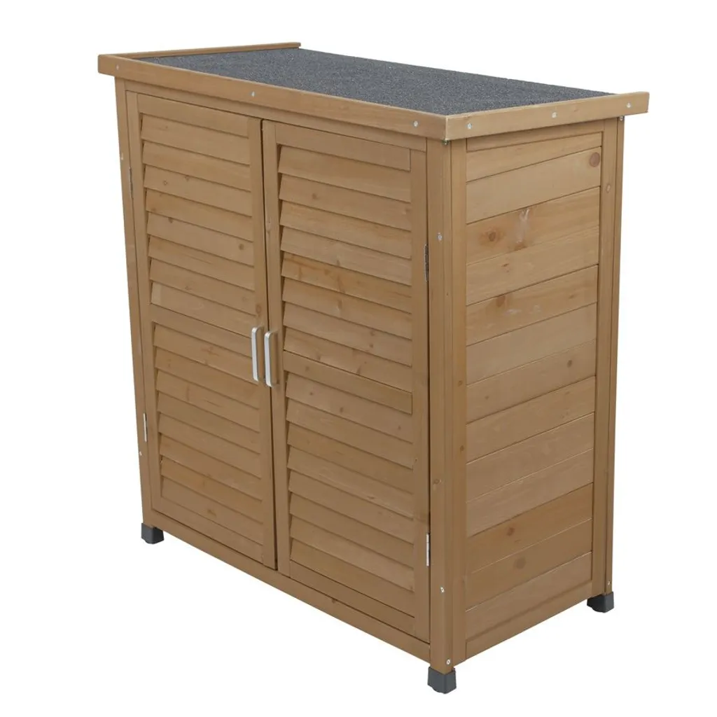 Dynamic24 Gartenschrank Tannenholz Gerätehaus Geräteschuppen Garten Schuppen Schrank 4 Dynamic24 Gartenschrank Tannenholz Gerätehaus Geräteschuppen Garten Schuppen Schrank – Bild 4