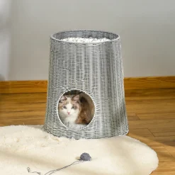 Pawhut Katzenhöhle Aus Rattan Katzenhaus Katzenbett Katzenkorb Mit 2 Kissen Weidenkorb Mit Liegedach Zweistöckig Geschlossenes Design Handgewebt PE-Rattan Baumwolle Grau 45 X 45 X 50 Cm 14 Pawhut Katzenhöhle Aus Rattan Katzenhaus Katzenbett Katzenkorb Mit 2 Kissen Weidenkorb Mit Liegedach Zweistöckig Geschlossenes Design Handgewebt PE-Rattan Baumwolle Grau 45 X 45 X 50 Cm -Garten- & Gewächshäuser Geschäft 64cd5e22d5a185b4fa9787322a3b81a3