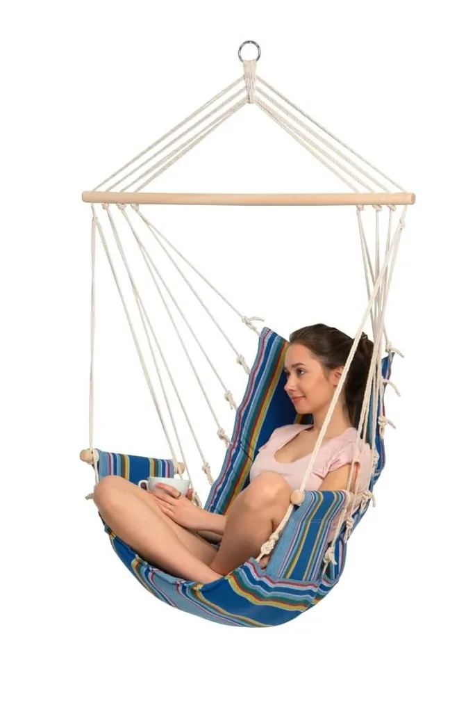 Amazonas Palau Ocean Hängestuhl Mit Rückenlehne Blau Hängestuhl 2 Amazonas Palau Ocean Hängestuhl Mit Rückenlehne Blau Hängestuhl – Bild 2