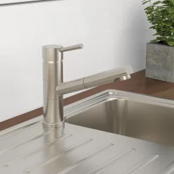 Schütte SCHÜTTE Küchenarmatur UNICORN Mit Geschirrbrause, Wasserhahn Küche Ausziehbar, Mischbatterie Küche, Edelstahloptik -Garten- & Gewächshäuser Geschäft 65165e29fed6f6f3997d62fcbfc9ebbf