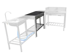 Westerholt Westerhold Edelstahl Arbeitstisch Country-Life Beistelltisch 100 X 50 Cm -Garten- & Gewächshäuser Geschäft 652f093a96606087e2cb8ac1978d4287