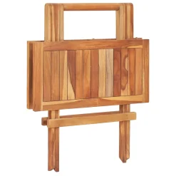 VidaXL Klappbarer Bistrotisch 60 X 60 X 65 Cm Teak Massiv -Garten- & Gewächshäuser Geschäft 658cd78ecde4616dc8cd75e2101879a1