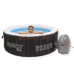 Bestway Whirlpool Lay-Z-Spa Miami | 4 Personen | 81 Massageluftdüsen | Automatisch Aufblasbar | 180x66 Cm | Schwarz/türkis | Abdeckung | Indoor Outdoor -Garten- & Gewächshäuser Geschäft 65d3fcdba13c05f4e798bc7b667df18c