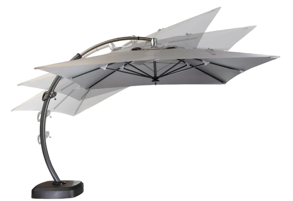 Scalant Sonnenschirm Sun 350 | Maße: 3,5 X 3,5 M | Ampelschirm | 12m² Schatten, Gastroschirm, LED 5 Scalant Sonnenschirm Sun 350 | Maße: 3,5 X 3,5 M | Ampelschirm | 12m² Schatten, Gastroschirm, LED – Bild 5