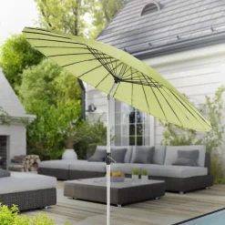 Progarden Sonnenschirm Shanghai 270 Cm Aluminium/Polyestergrün -Garten- & Gewächshäuser Geschäft 65ede6e394b5b3def92effa8e5d3806c