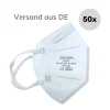 WeeConnect 50x Atemschutzmasken FFP2 NR EN149:2001 Mundschutz Maske Firelia Schutzmaske Gesichtsmaske OP Masken Staubmaske Atemschutz Mundmaske Eexi