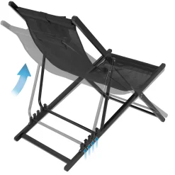 Ambiance Gartenliege Sonnenliege Liegestuhl Klappbar SCHWARZ Aus Metall 101x61x91 Cm -Garten- & Gewächshäuser Geschäft 663928d0ecf54e8b5b7452ef13181e4a