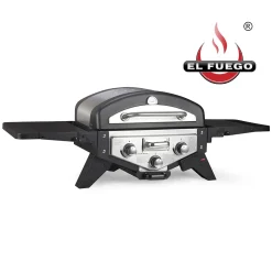 El Fuego Tischgasgrill Smoker "Medison" Silber Gasgrill/Grill/Steak/BBQ -Garten- & Gewächshäuser Geschäft 663f0a9ac26a3d5cb1f3e4cb3d97c151