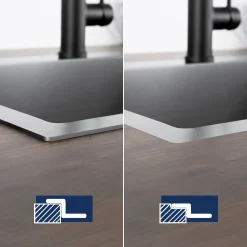 Lonheo Edelstahl Küchenspüle 68 X 45 Cm Einbauspüle, Große Küchenspülbecken Für Ab 70cm Unterschrank, Edelstahlspüle, Inkl. Seifenspender, Abtropfkorb/ Dunkelgrau -Garten- & Gewächshäuser Geschäft 667a0fa5865d49d30885b82bbebbd683