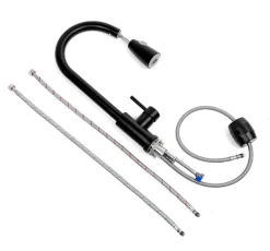 Besttowe 360° Drehung Ausziehbar Küchenarmatur Wasserhahn Spültisch Mischbatterie Schwarz -Garten- & Gewächshäuser Geschäft 668034e653bc2d42b70f48f5123de6d4