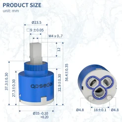 Sedal Keramik-Kartusche 35mm, Für Alle Armaturen Mit 35mm Kartuschen, Ersatzpatrone, Ersatz-Kartusche Für Armaturen 9 Sedal Keramik-Kartusche 35mm, Für Alle Armaturen Mit 35mm Kartuschen, Ersatzpatrone, Ersatz-Kartusche Für Armaturen -Garten- & Gewächshäuser Geschäft 668accb5f0e9f37de5b241e725fc74c0