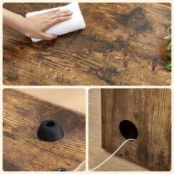 FEANDREA Katzentoilette, Katzenhaus, Stark Und Langlebig, Lamellentür, Mit Türen, Vintagebraun PCL003X01 -Garten- & Gewächshäuser Geschäft 668c6855066112db9af65b01c82054f7