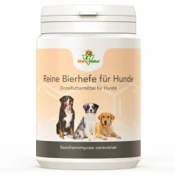 Mahu Natur Reine Bierhefe Hund 400g I Pulver Für Hunde, Katzen & Pferde I Naturprodukt Für Haut Und Schönes Fell I Reich An B, E & H-Vitaminen