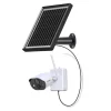 ZOSI C306 Drahtlos Wiederaufladbar Außen Akku Kamera Mit Solarpanel, Farbnachtsicht, PIR Menschenerkennung, Licht&Ton Alarm