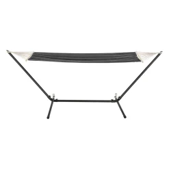 En.casa Hängematte Mit Gestell Hängeschaukel 200 X 100 Cm Indoor Outdoor Baumwolle Bis 120 Kg Dunkelgrau -Garten- & Gewächshäuser Geschäft 66cc38468b269b5454d6829df737a1d3