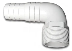 TS-TRADES Pool Winkel Pumpenanschluss Schlauch Schlauchtülle Ø 32 / 38 Mm X 1 1/2 Zoll Außengewinde