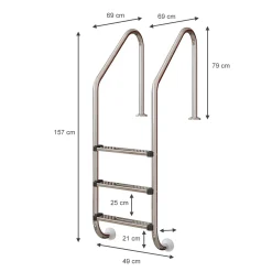 Oskar Kinderland Poolleiter Einbauleiter 3 Stufen Schwimmbadleiter V2A Edelstahl Pool Einstieg 8 Oskar Kinderland Poolleiter Einbauleiter 3 Stufen Schwimmbadleiter V2A Edelstahl Pool Einstieg -Garten- & Gewächshäuser Geschäft 66f4af8a69e34b993bd23a2750054425
