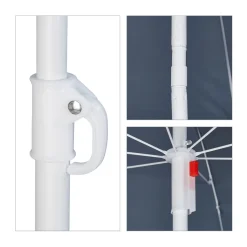 Relaxdays Grauer Sonnenschirm 160 Cm -Garten- & Gewächshäuser Geschäft 67089d2b1366ac79ee676d4b29a2f618