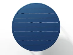 MYLIA Gartentisch Rund - D. 110 Cm - Metall - Dunkelblau - MIRMANDE 9 MYLIA Gartentisch Rund - D. 110 Cm - Metall - Dunkelblau - MIRMANDE -Garten- & Gewächshäuser Geschäft 67149c24020816cff3ffd612b812d4f0