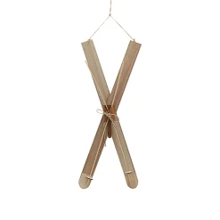 CEPEWA Deko Ski Zum Auhängen H62cm Holzski Skipaar Winterdeko Weihnachtsdeko Schnee Skihütte -Garten- & Gewächshäuser Geschäft 67ba7a401de592a5c9e4754fa863a5ce