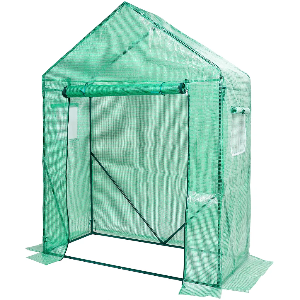Yorbay Foliengewächshaus Gewächshaus Für Tomaten, Mit Gitternetzfolie Für Garten Zur Aufzucht, Spitzdach, Grün, 150×70×190cm (LxBxH) Mehrweg 1 Yorbay Foliengewächshaus Gewächshaus Für Tomaten, Mit Gitternetzfolie Für Garten Zur Aufzucht, Spitzdach, Grün, 150×70×190cm (LxBxH) Mehrweg