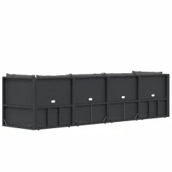 VidaXL 4-tlg. Garten-Lounge-Set Mit Kissen Schwarz Poly Rattan -Garten- & Gewächshäuser Geschäft 6814acf1eaeb13c40b2f8aff83a4914f