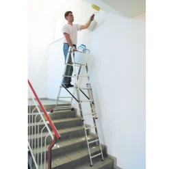 KRAUSE Corda VielzweckLeiter Mit Treppenfunktion 3 X 6 Sprossen Arbeitshöhe 4,55m -Garten- & Gewächshäuser Geschäft 68171548cf9007da29250942bd576392